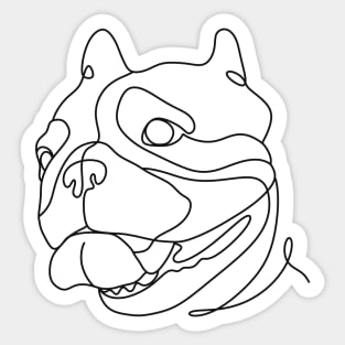 Bulldog funny Sticker